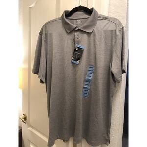 Members Mark Mens Luxe Active Polo Shirt 30 UPF Sun Protection Moisture Wick L